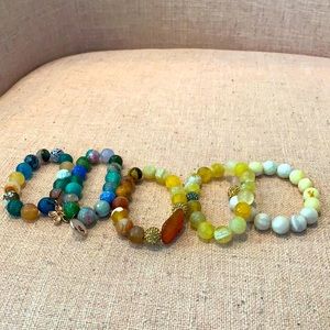 Colorful beaded bracelets
